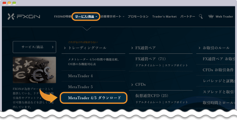 FXON公式WEBサイト