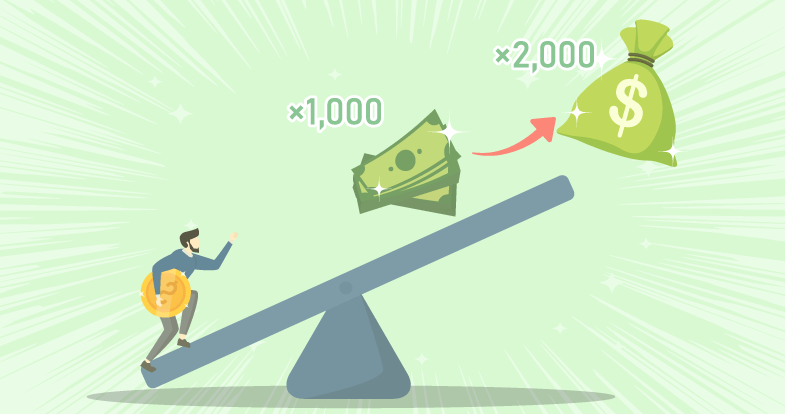 HFMのレバレッジが最大2,000倍に