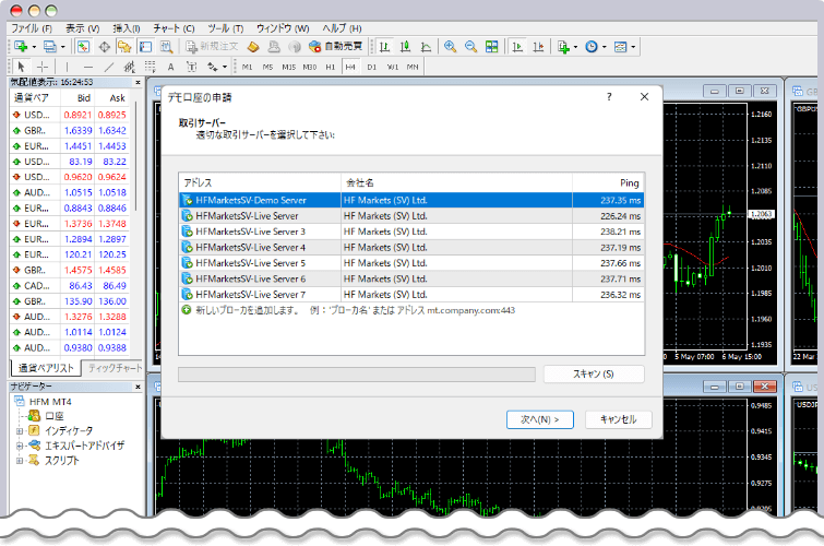 MetaTrader起動画面