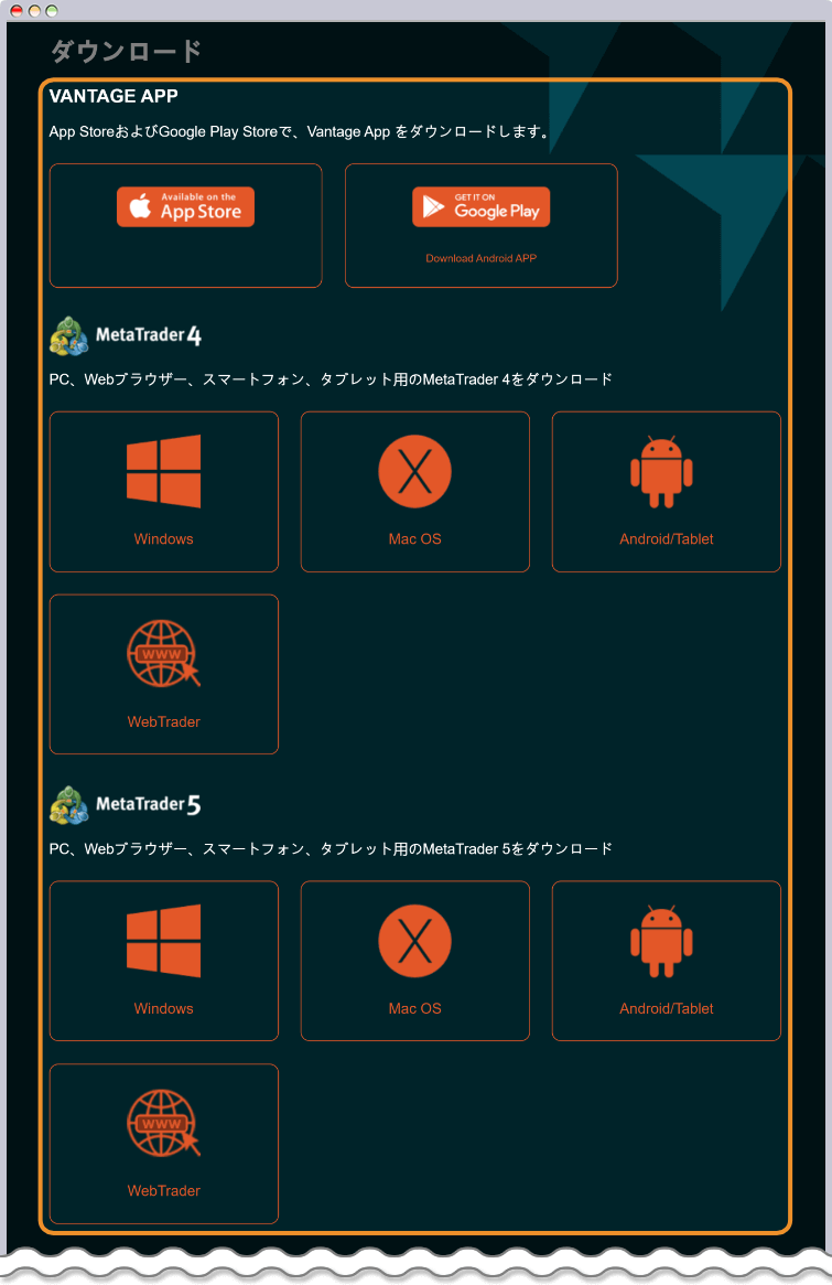 プラットフォームの選択