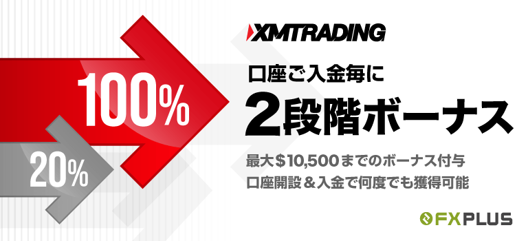 XM二段階入金ボーナス