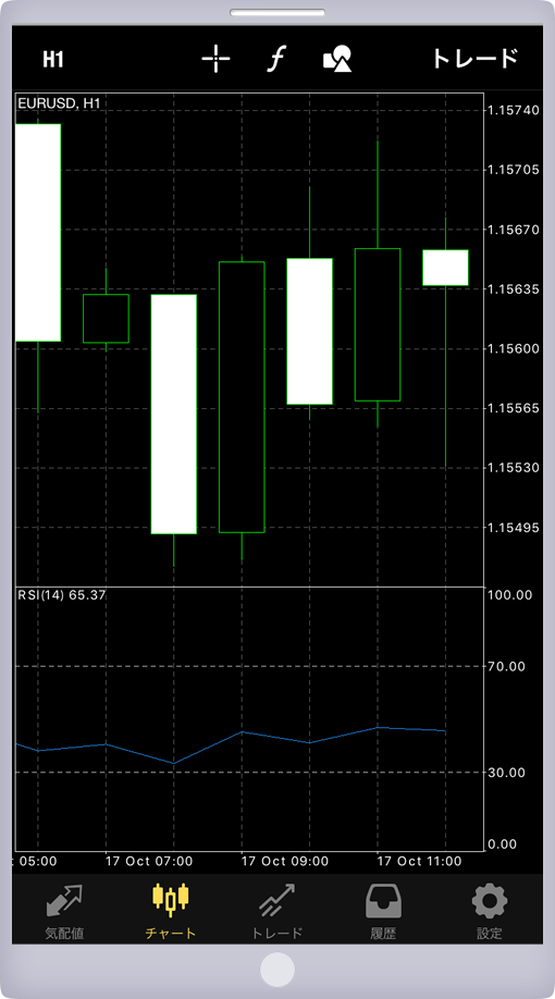 チャート拡大表示画面