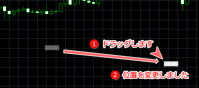 MetaTrader5 ボタン位置変更画面
