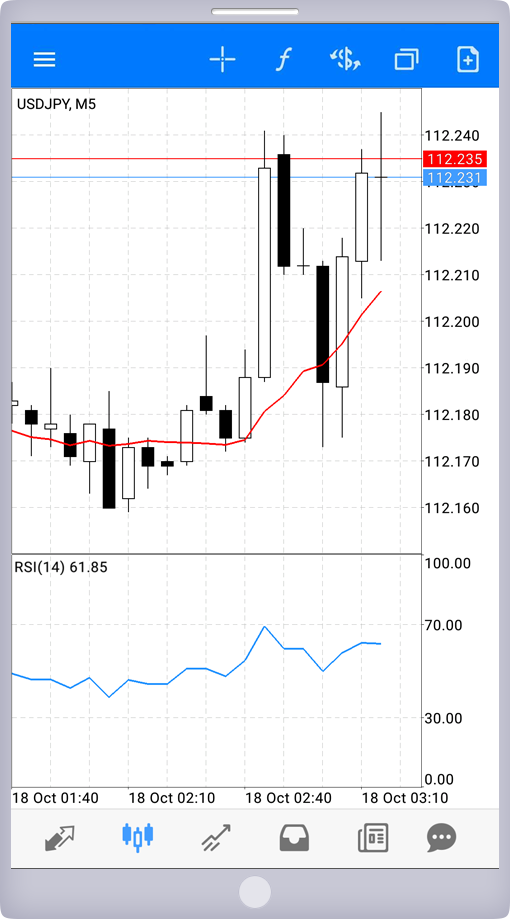チャート拡大表示画面